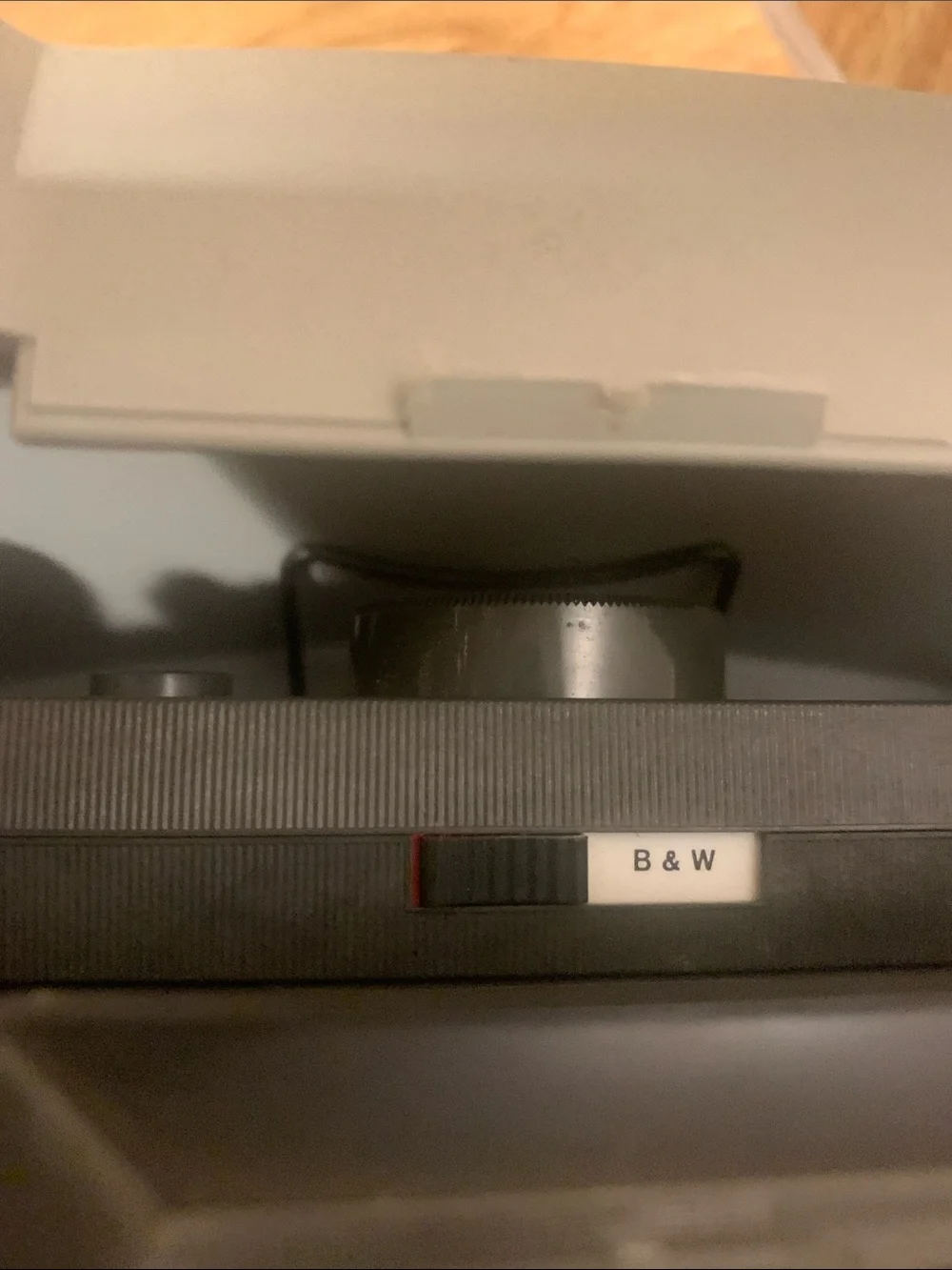 Polaroid Land Camera Automatic 104 in Gray and Red